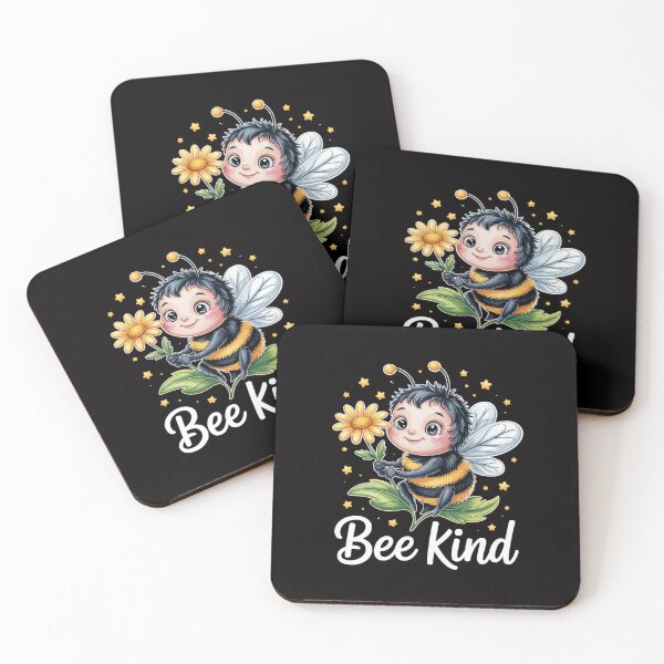 Item preview, Bee Kind Cute bee with Flower Kindness designed and sold by demarioTTS.