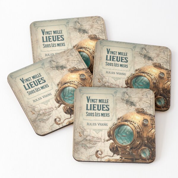 Item preview, Twenty Thousand Leagues Under the Sea - Steampunk Nautical Diver Art designed and sold by Juuskus.