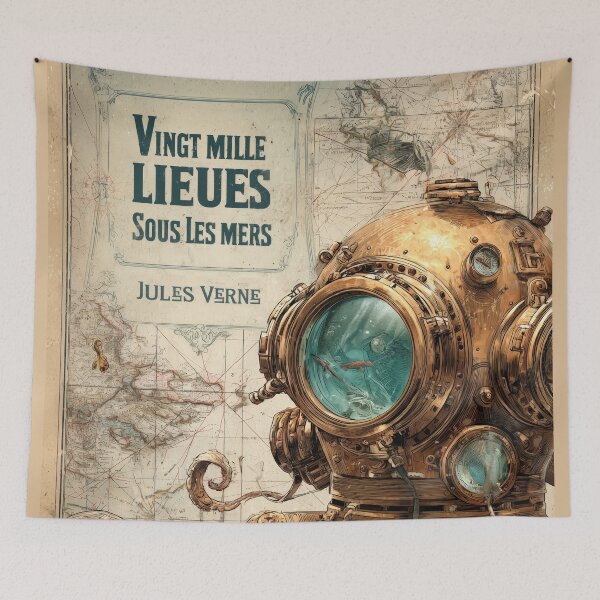 Item preview, Twenty Thousand Leagues Under the Sea - Steampunk Nautical Diver Art designed and sold by Juuskus.