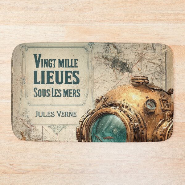 Item preview, Twenty Thousand Leagues Under the Sea - Steampunk Nautical Diver Art designed and sold by Juuskus.