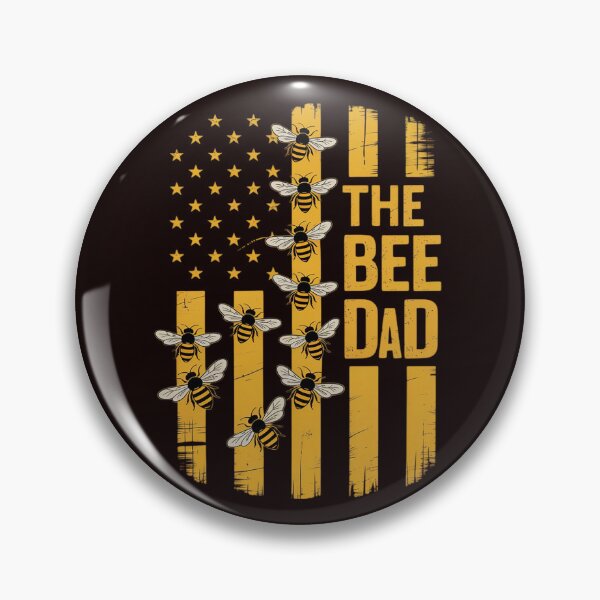 Item preview, Cute Bee Keeper the Bee Dad American Flag Bee designed and sold by hettingerchaim.