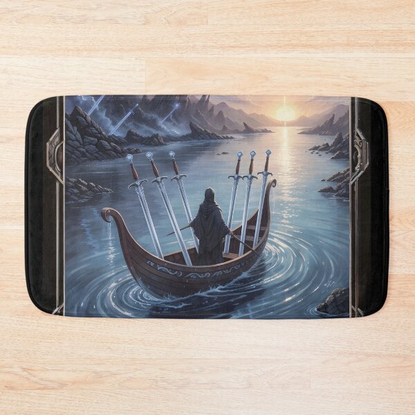 Item preview, Six of Swords - Cosmic Tarot Edition designed and sold by KYOFRAME.