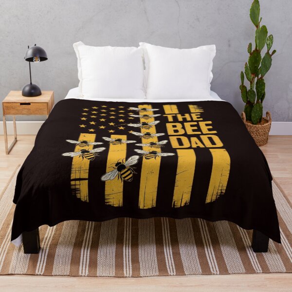 Item preview, Cute Bee Keeper the Bee Dad American Flag Bee designed and sold by hettingerchaim.
