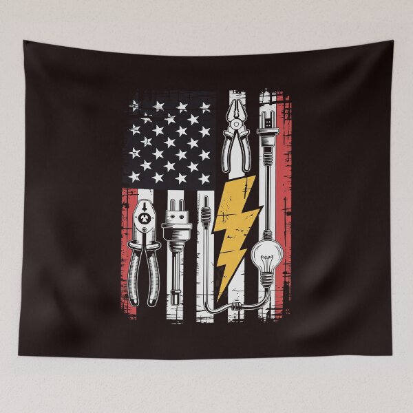 Item preview, Electrician Art Men Women Electrical Engineer Lineman designed and sold by hettingerchaim.