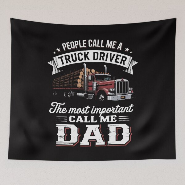 Item preview, Proud Trucker Dad Truck Driver Gifts for Father's Day designed and sold by demarioTTS.