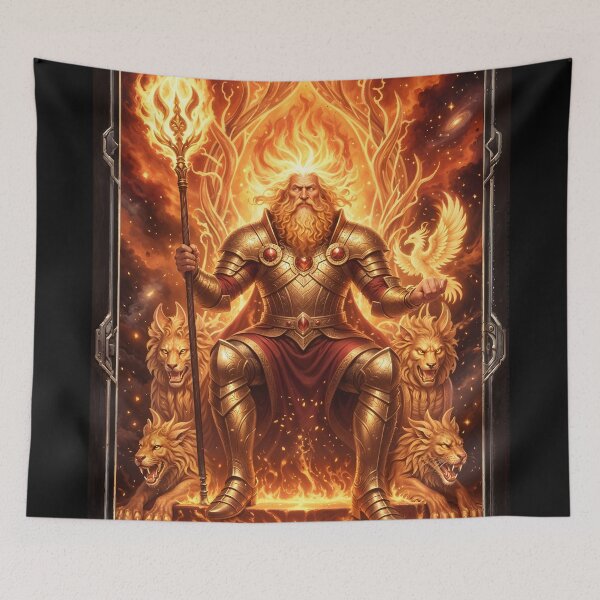 Item preview, King of Wands - Cosmic Tarot Edition designed and sold by KYOFRAME.