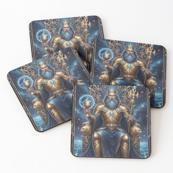 Item preview, King of Cups - Cosmic Tarot Edition designed and sold by KYOFRAME.