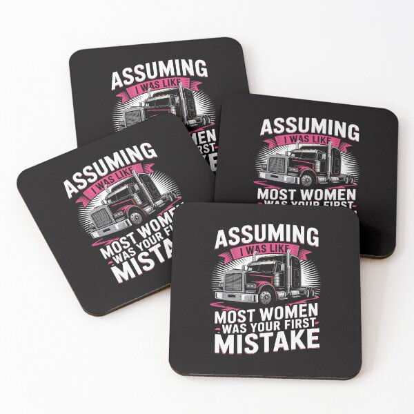 Item preview, First Mistake - Female Semi Truck Driver Trucker Trucking designed and sold by demarioTTS.