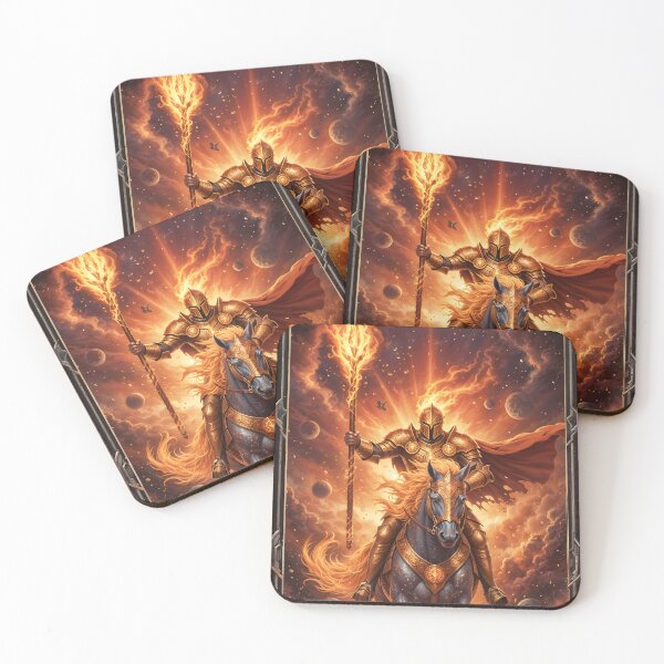 Item preview, Knight of Wands - Cosmic Tarot Edition designed and sold by KYOFRAME.