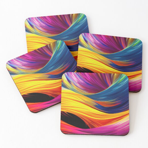 Item preview, Colorful Rainbow Waves Vibrant Dynamic Abstract Energy designed and sold by Velvetia.