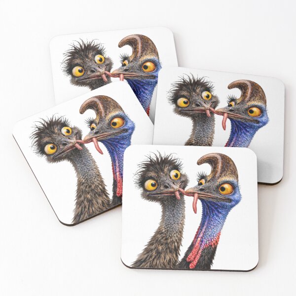 Item preview, Well… This Is Awkward – Emu & Cassowary | Critter Chronicles designed and sold by critterchrons.