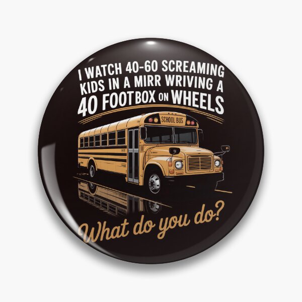 Item preview, School Bus Driver Watch Screaming Kids Drive Box On Wheels designed and sold by hettingerchaim.