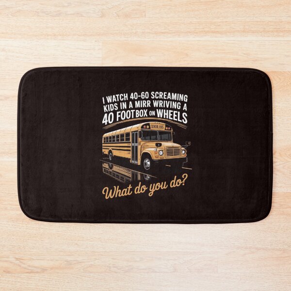 Item preview, School Bus Driver Watch Screaming Kids Drive Box On Wheels designed and sold by hettingerchaim.