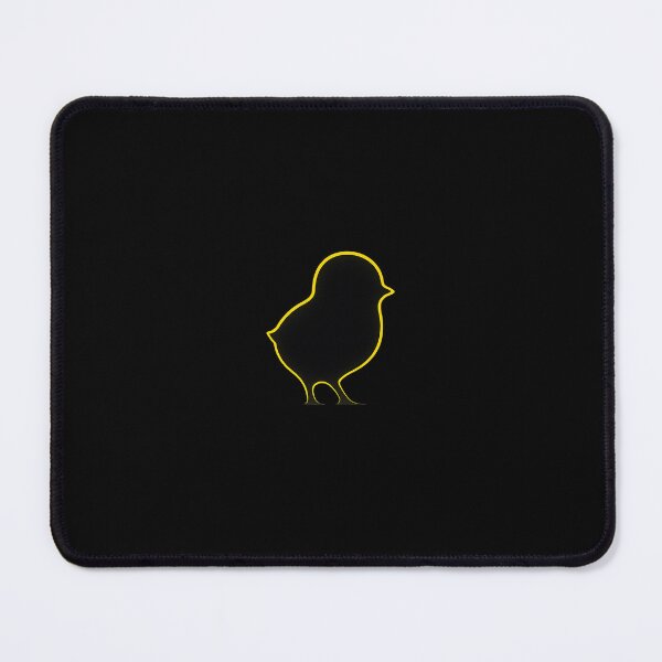 Item preview, Neon Baby Chick Silhouette – Neon Line Art on Black designed and sold by cabuks.