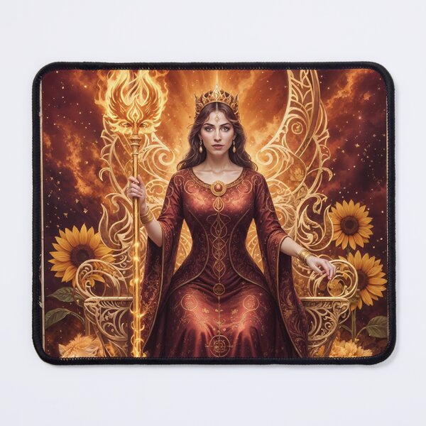 Item preview, Queen of Wands - Cosmic Tarot Edition designed and sold by KYOFRAME.