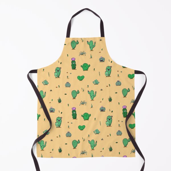 Aperçu de l'œuvre Motif répétitif kawaii de cactus mignons dessinés à la main créée et vendue par Derailed-Drips.