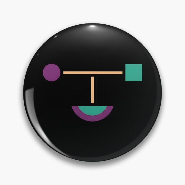 Item preview, Abstract Geometric Balance Minimalist Modern Icon designed and sold by Silent Watch Threads..