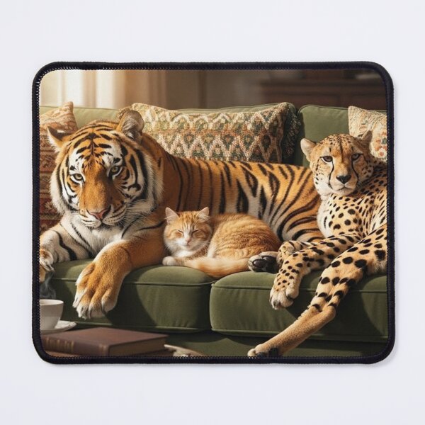 Item preview, A cat, a tiger, and a cheetah, designed and sold by Losancestros.