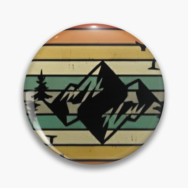 Item preview, Echo of the Peaks: Retro Mountain Horizon designed and sold by JanRizz.