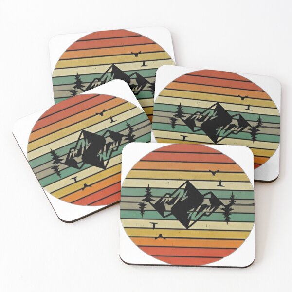 Item preview, Echo of the Peaks: Retro Mountain Horizon designed and sold by JanRizz.