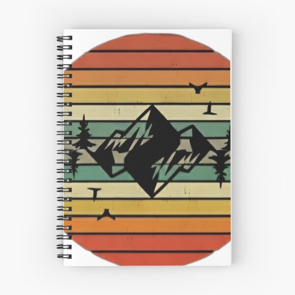 Item preview, Echo of the Peaks: Retro Mountain Horizon designed and sold by JanRizz.