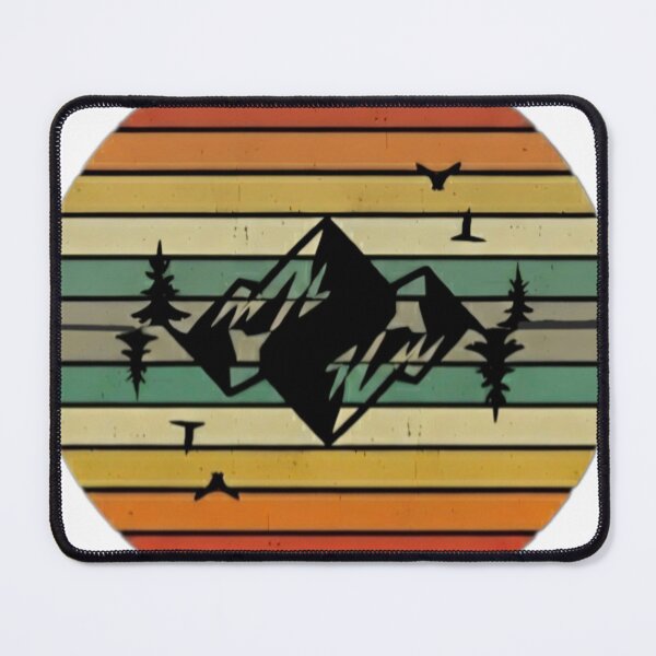 Item preview, Echo of the Peaks: Retro Mountain Horizon designed and sold by JanRizz.