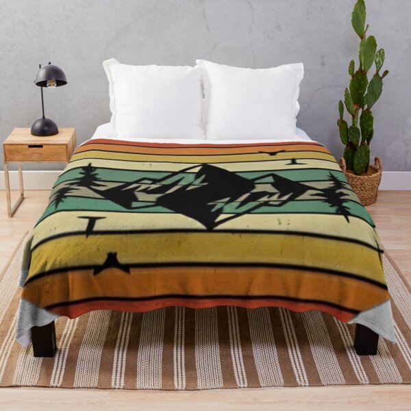 Item preview, Echo of the Peaks: Retro Mountain Horizon designed and sold by JanRizz.