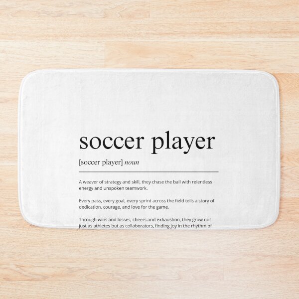 Item preview, Soccer Player Motivational Art motivational quote and modern minimalist typography designed and sold by shopcanva.