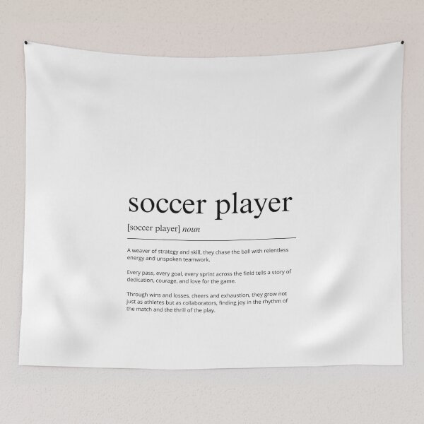 Item preview, Soccer Player Motivational Art motivational quote and modern minimalist typography designed and sold by shopcanva.