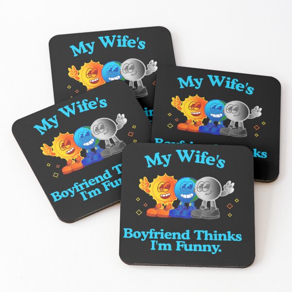 Item preview, My Wife’s Boyfriend Thinks I’m Funny – Open Relationship Humor designed and sold by KrisBee Presents Dot Fun.