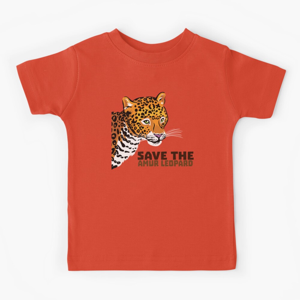 Amur Leopard - Sky - Organic Cotton T-Shirt - Unisex - EarthCitizen