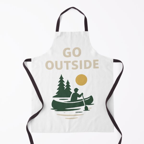 Item preview, Vintage Nature Canoe Adventure with Go Outside Quote. designed and sold by The-T-In-Retro.
