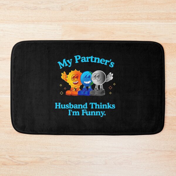 Item preview, My Partner’s Husband Thinks I’m Funny – ENM Poly Shirt designed and sold by KrisBee Presents Dot Fun.