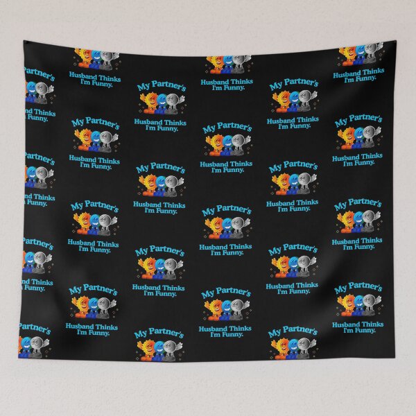 Item preview, My Partner’s Husband Thinks I’m Funny – ENM Poly Shirt designed and sold by KrisBee Presents Dot Fun.