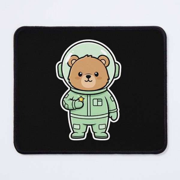 Item preview, Little Bear Space Cadet in Green Suit designed and sold by SebastianSpace.