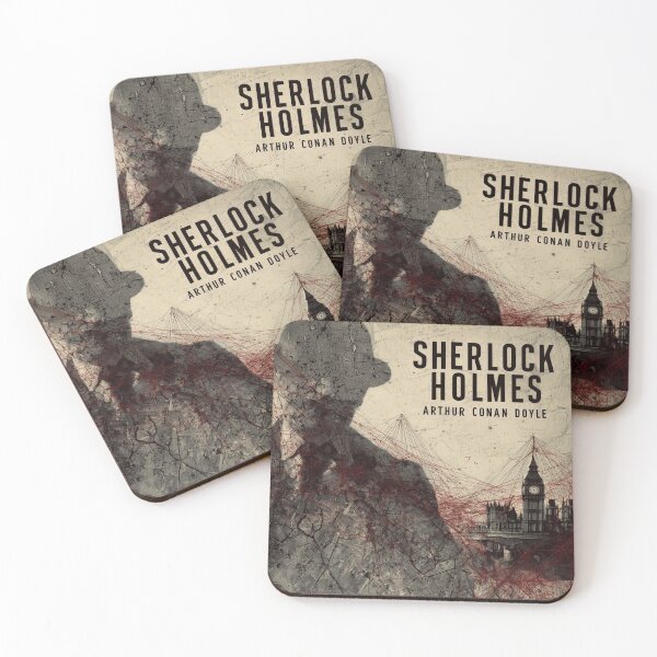 Item preview, Sherlock Holmes - Vintage Crime Map & Red String Conspiracy Art designed and sold by Juuskus.