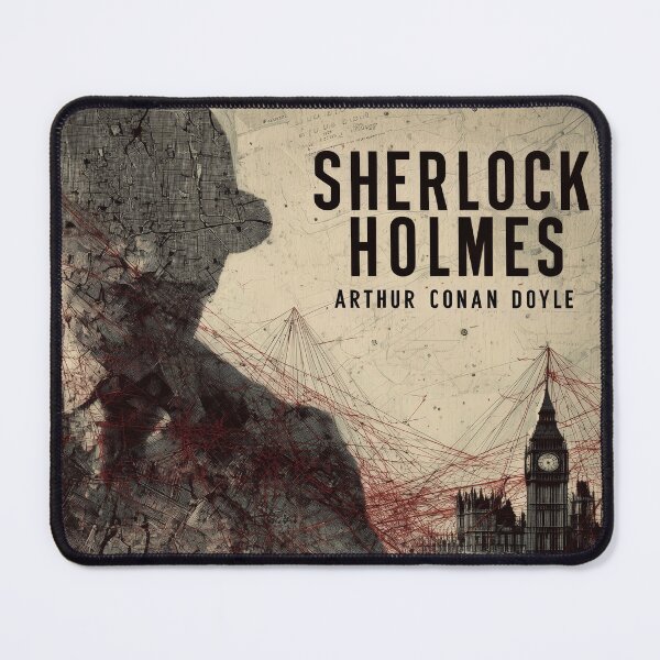 Item preview, Sherlock Holmes - Vintage Crime Map & Red String Conspiracy Art designed and sold by Juuskus.