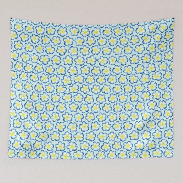 Item preview, Blue-yellow flowers pattern Ukrainian pattern, Petrykivka style, author's drawing. Ukrainian art. designed and sold by Sunflower-7.