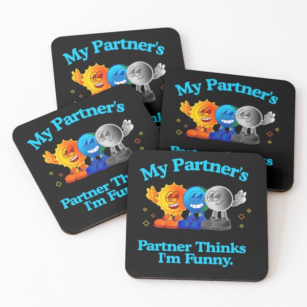 Item preview, My Partner’s Partner Thinks I’m Funny – Polyamory Inside Joke Shirt designed and sold by KrisBee Presents Dot Fun.