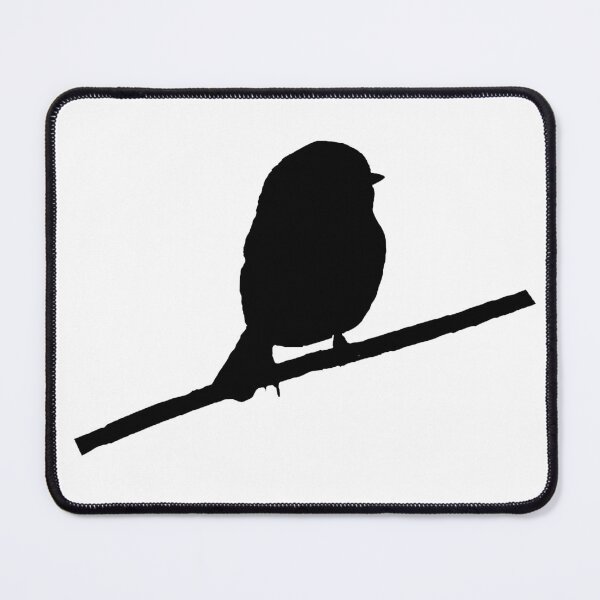 Item preview, Black capped chickadee silhouette designed and sold by KRFNatureGifts.
