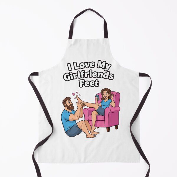 Item preview, I Love My Girlfriends Feet - Funny Relationship Joke Design designed and sold by One More T-shirt.
