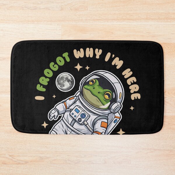 Item preview, I Frogot Why I'm Here Space Frog Astronaut designed and sold by LinaValearte.