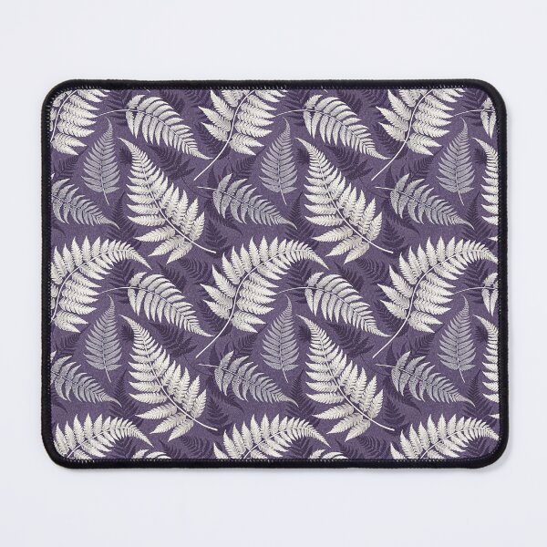 Item preview, Botanical Fern Seamless Pattern in Deep Purple, Vintage Nature Design designed and sold by KlarkiteTees.