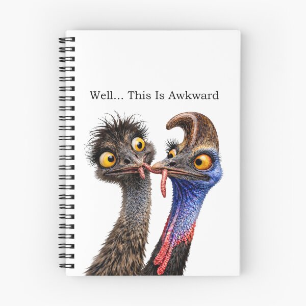 Item preview, Well, This Is Awkward – Cassowary & Emu | Critter Chronicles designed and sold by critterchrons.