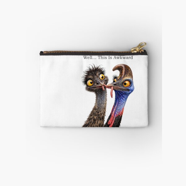 Item preview, Well, This Is Awkward – Cassowary & Emu | Critter Chronicles designed and sold by critterchrons.