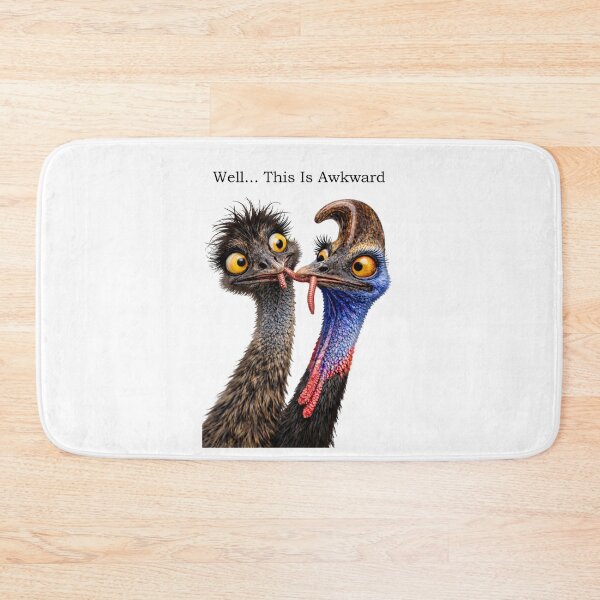 Item preview, Well, This Is Awkward – Cassowary & Emu | Critter Chronicles designed and sold by critterchrons.