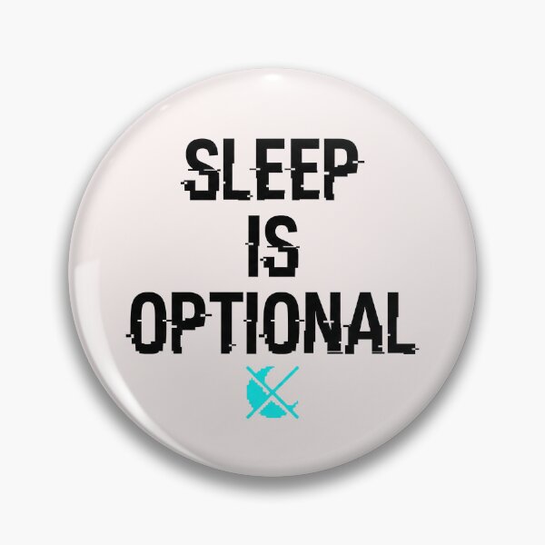 Item preview, "Sleep Is Optional" – Glitch Art Text & Funny Gamer Programmer Graphic designed and sold by Deadpan Decor.
