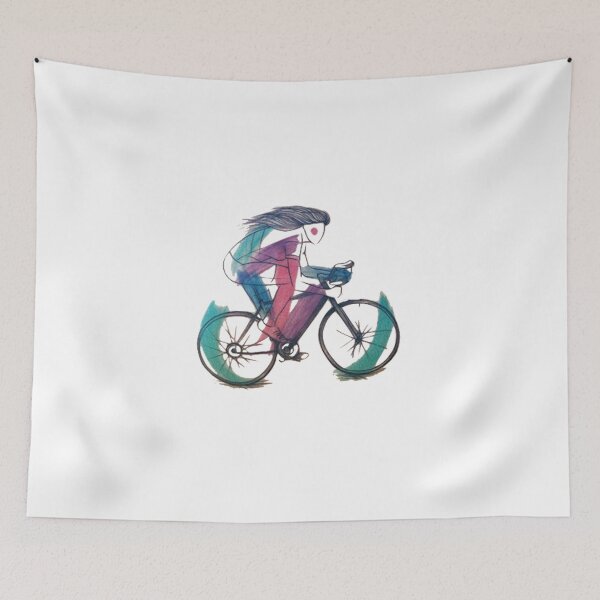Item preview, Bicycle Ridden By A Woman designed and sold by VictorIos.