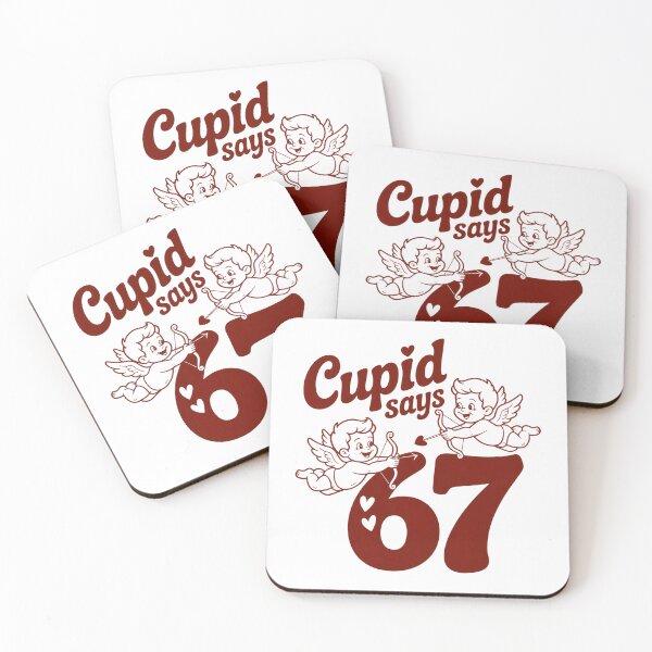Item preview, Cupid Says 67 – Retro Valentine Angels designed and sold by SoftStyleStudio ⭐⭐⭐.