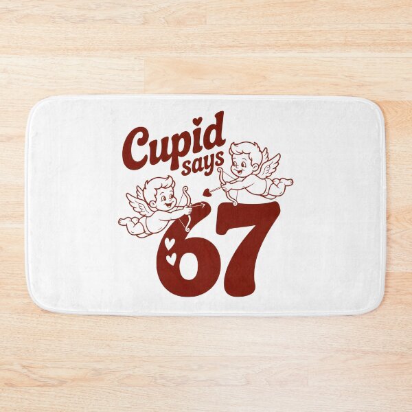 Item preview, Cupid Says 67 – Retro Valentine Angels designed and sold by SoftStyleStudio ⭐⭐⭐.
